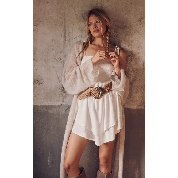 NWT Anthropologie Lillian Smocked Cover-Up Dress - Large - Picture 1 of 6